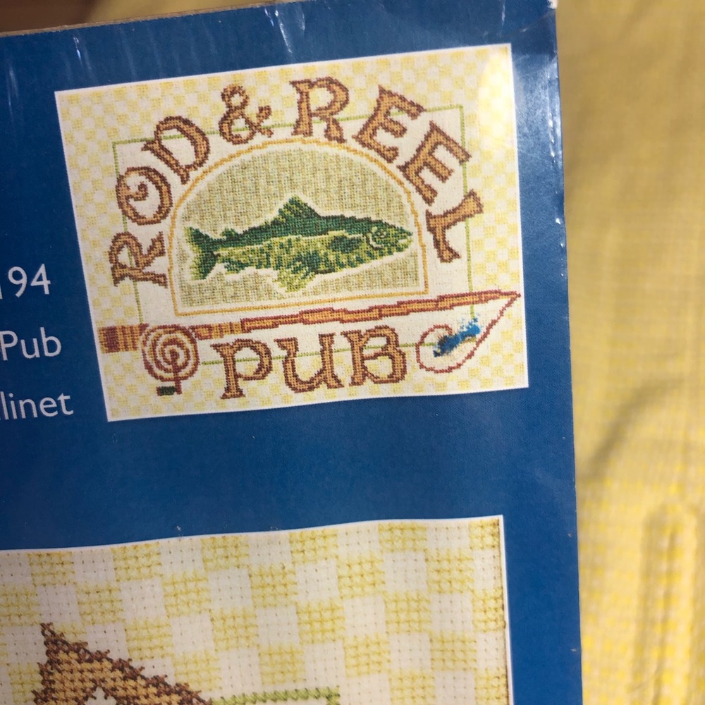 Janlynn Rod & Reel Pub Cross stitch Kit